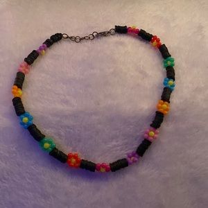 flower bead choker